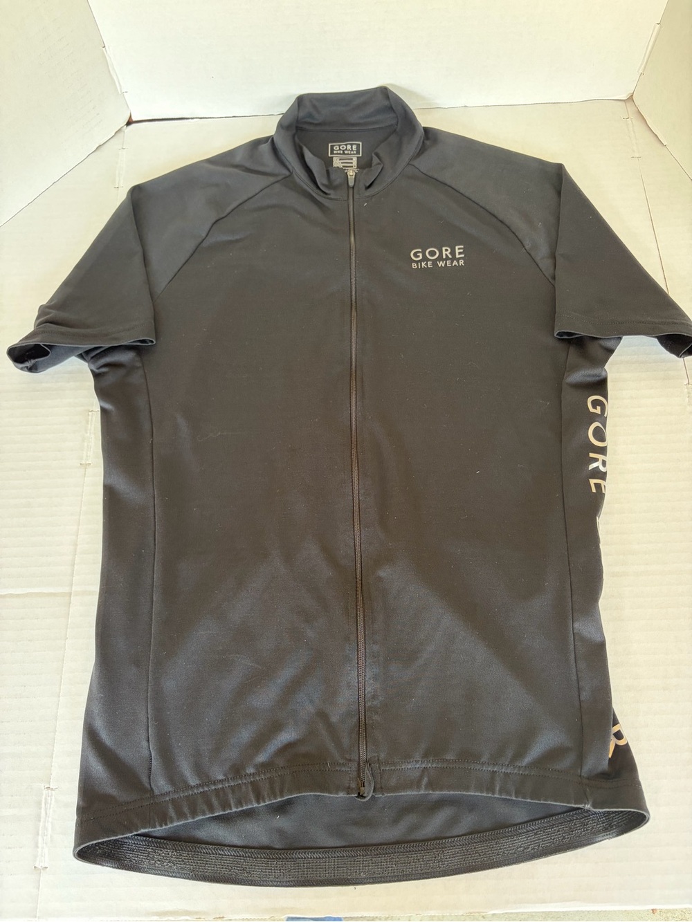 GORE Bike Wear Black Cycling Jersey with Printed Logo